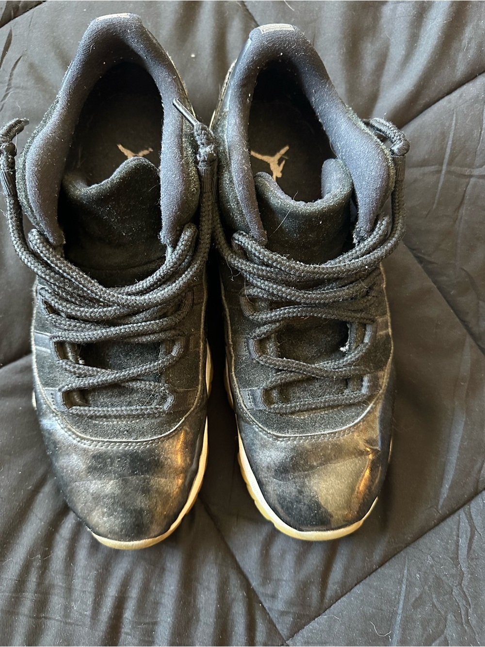 Jordan Black and White High-Top Sneakers
